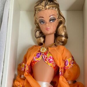 PALM BEACH SILKSTONE SWIMSUIT BARBIE DOLL GOLD LABEL NRFB MINT